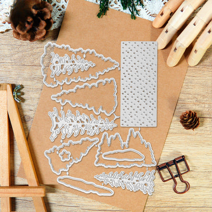 Christmas Tree Dies & Stamps Set