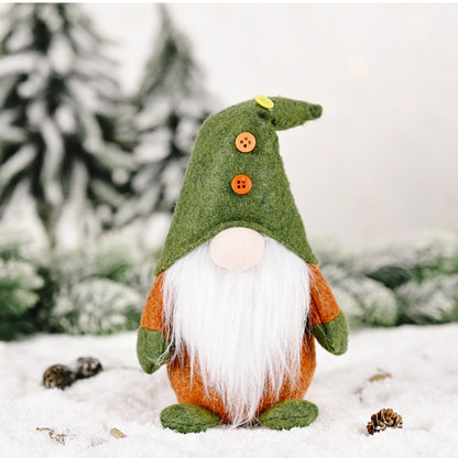 Christmas Gnome Creative Green Plush Doll Decorations