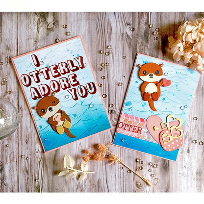 Valentines Otter Metal Cutting Dies
