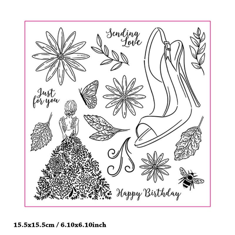 Beauty High Heels Clear Stamps