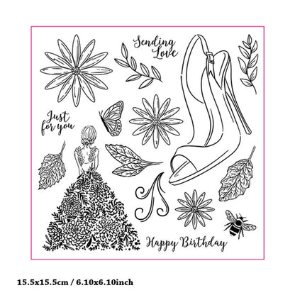 Beauty High Heels Clear Stamps