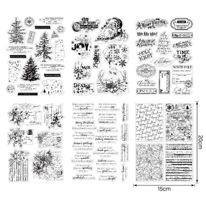 Christmas Theme DIY Decorative Journal Clear Stamps