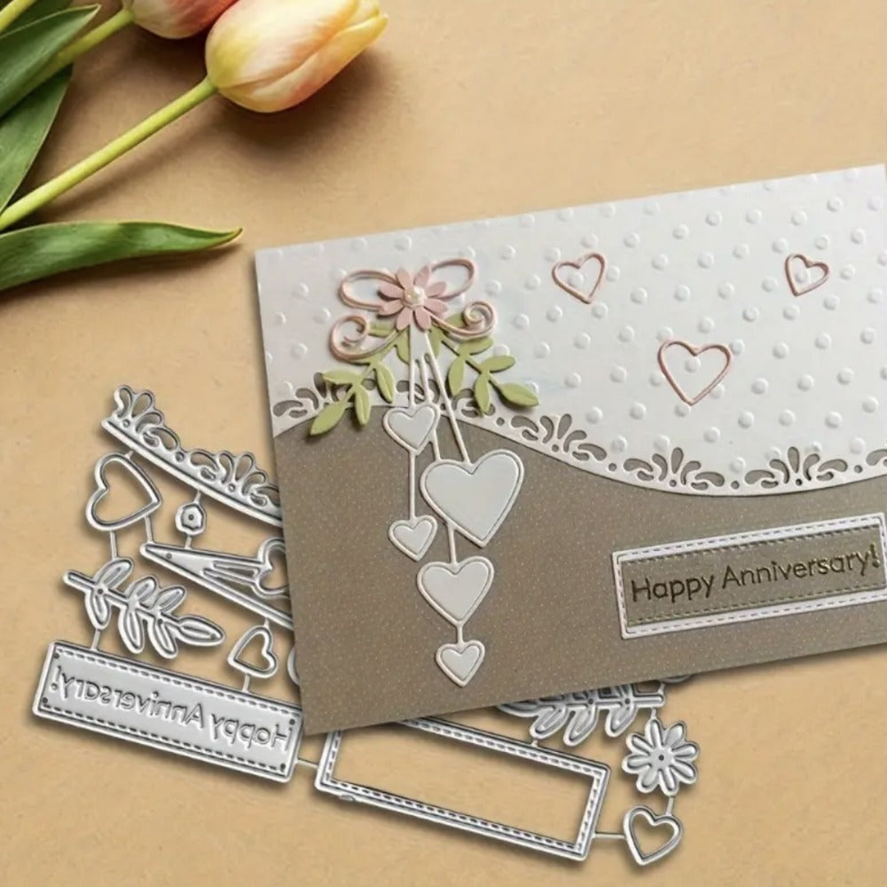Heart-shaped Wavy Border Metal Cutting Dies