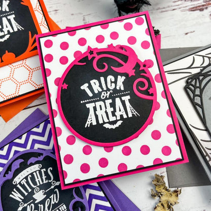 Four Halloween Background Frames Cutting Dies