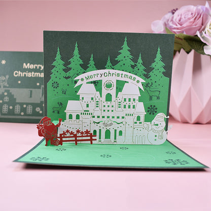 3D Creative Christmas Series Pop-Up Greeting Card