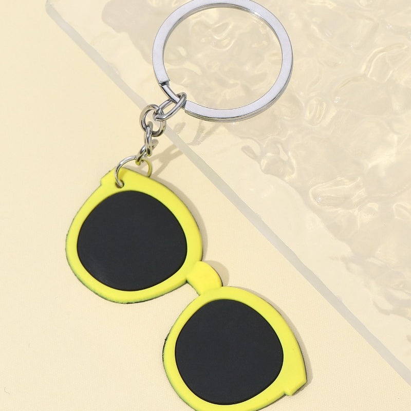 Cute Silicone Glasses Keychain