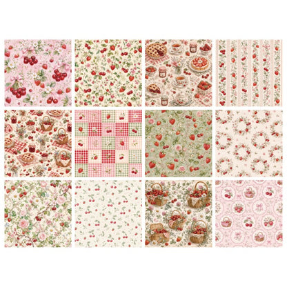 24PCS 6" Fruits Scrapbook Paper & Cardstock