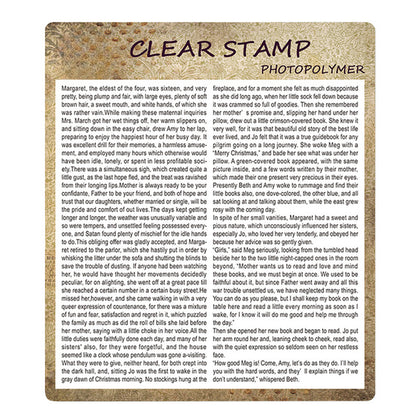 Retro Pattern DIY Scrapbook Clear Stamps