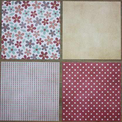 24PCS 6" Sweet Candy Scrapbook Paper & Cardstock