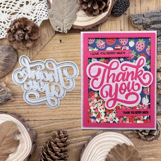 "THANK YOU" Basic Words Metal Cutting Dies