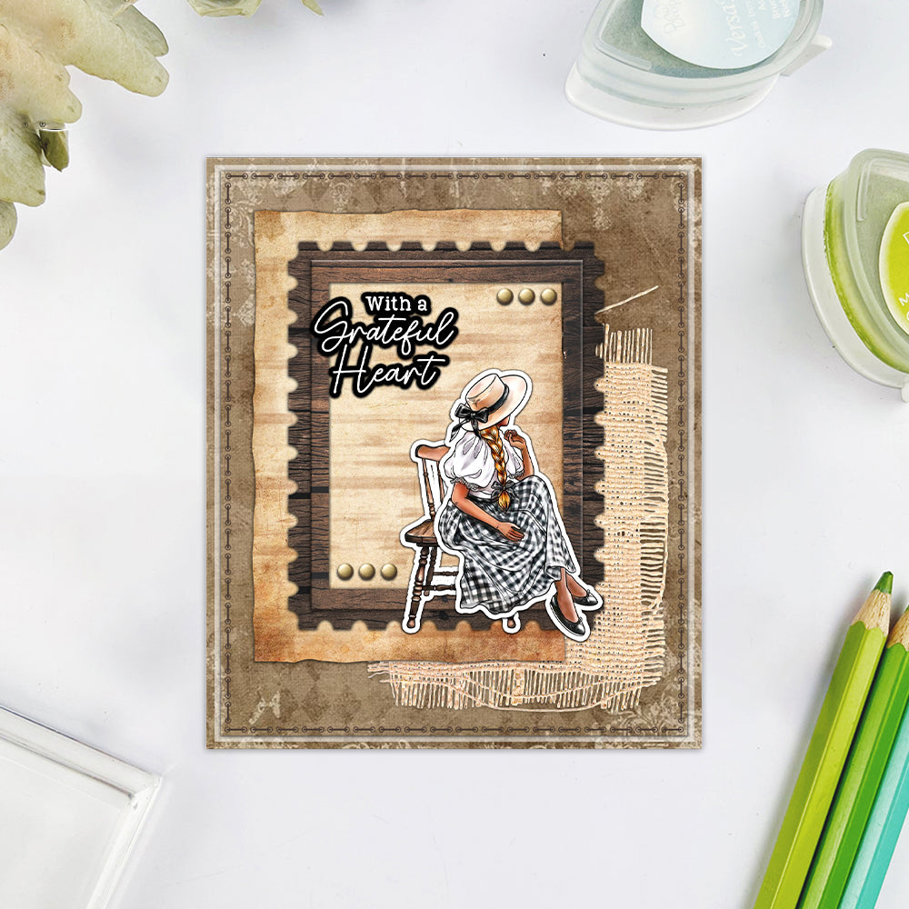 Autumn Blessings Scarecrow Dies & Stamps Set