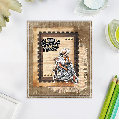 Autumn Blessings Scarecrow Dies & Stamps Set