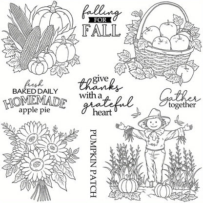 Harvest Season Dies & Stamps Set