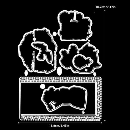 Beach Vacation Girl Dies & Stamps Set