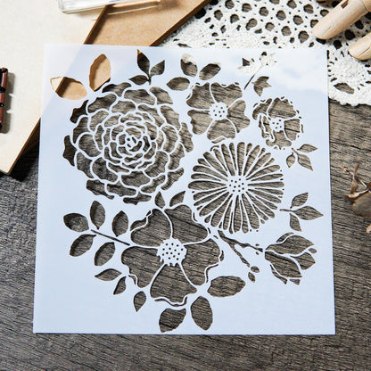 Flower DIY Painting Hollow Stencil