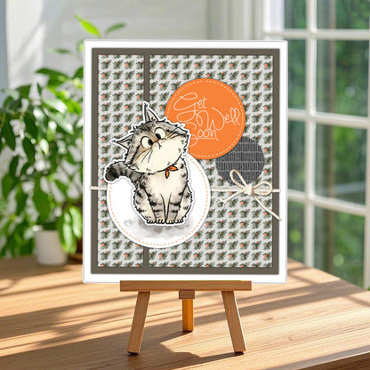 Cute Kitty Cats Dies & Stamps Set