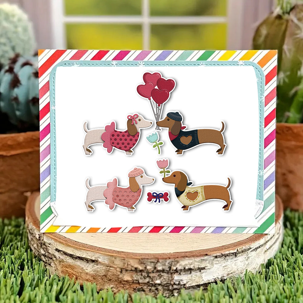 Valentine's Day Pet Dog Metal Cutting Dies