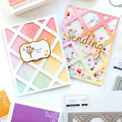 Rhombus Hollow Background Board Cutting Dies