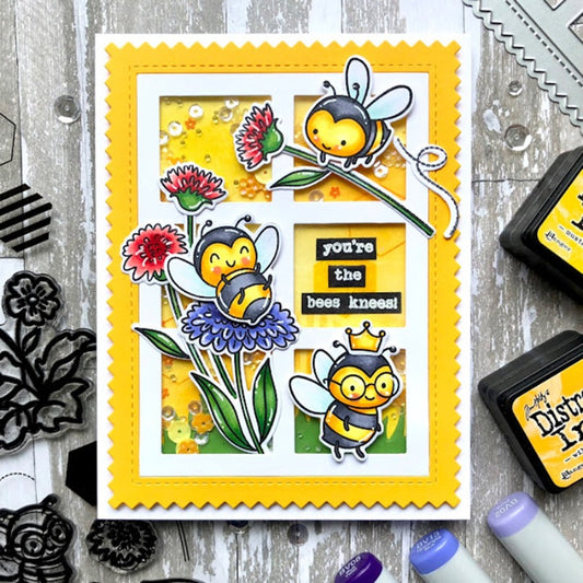 Bee Flower Dies & Stamps Set