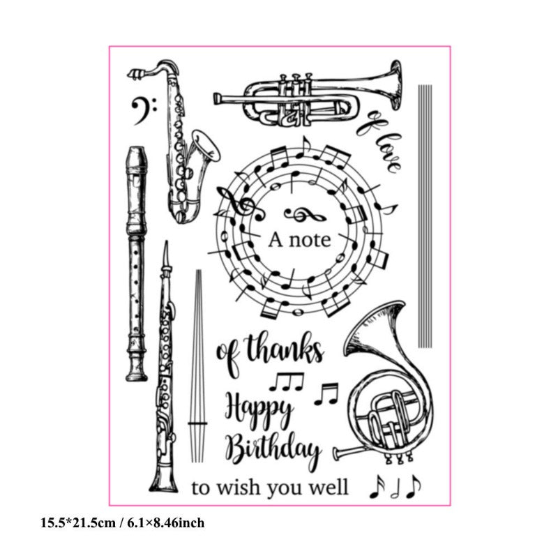 Musical Instruments Clear Stamps