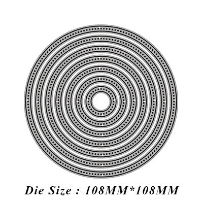 Stackable Circle Hollow Frame Cutting Dies