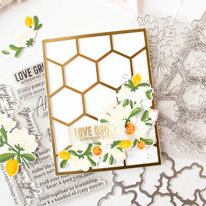 Honeycomb Hollow Background Board Cutting Dies