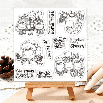 Christmas Birds Dies & Stamps Set