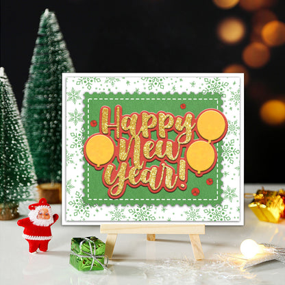 "Happy New Year" Words Cutting Dies