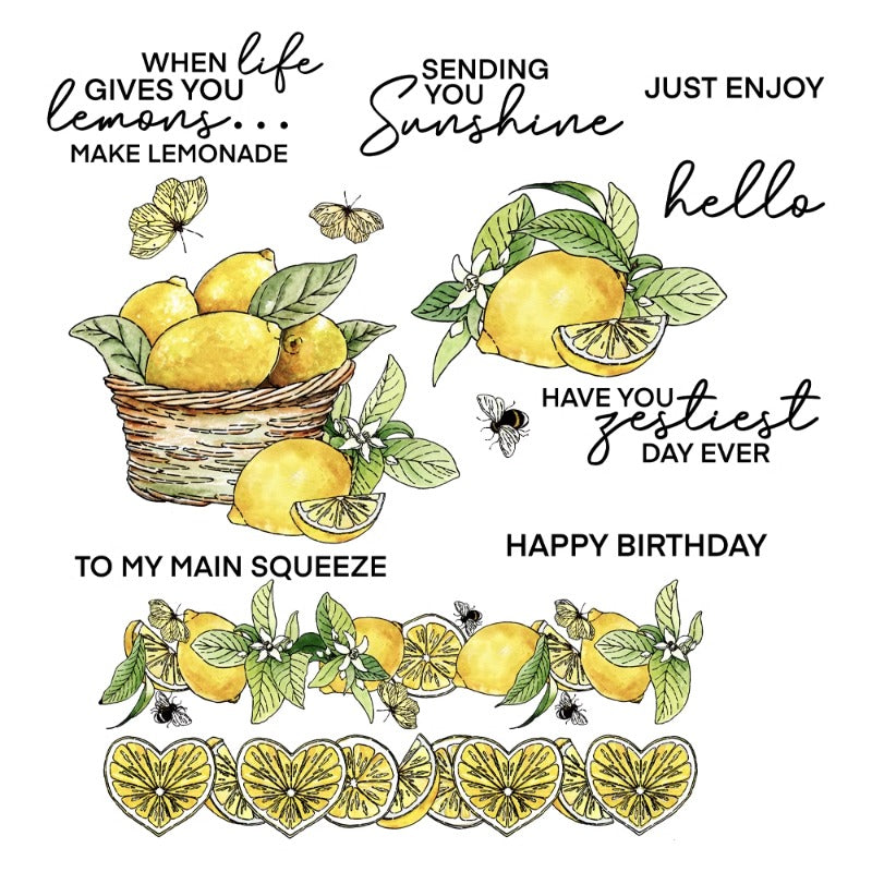 Lemon Butterfly Dies & Stamps Set