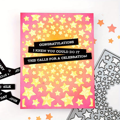 Irregular Star Hollow Background Board Cutting Dies