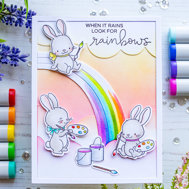 Easter Bunny and Eggs Dies & Stamps Set