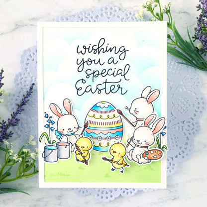 Easter Bunny and Eggs Dies & Stamps Set