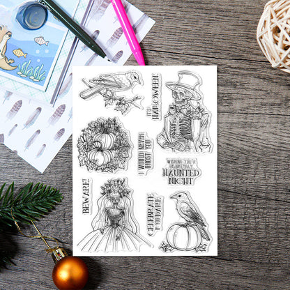 Halloween Skeleton Dies & Stamps Set