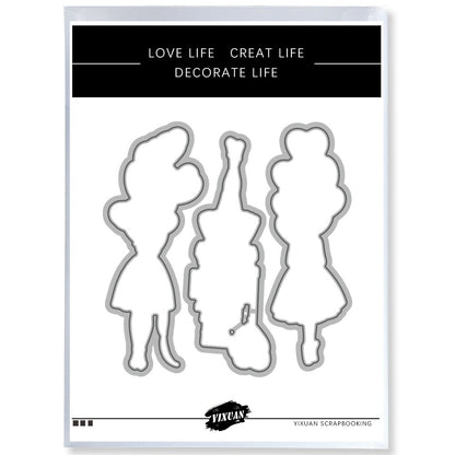 Valentine's Day Theme Dies & Stamps Set