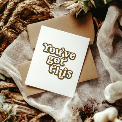 "You've Got This" Phrase Metal Cutting Dies