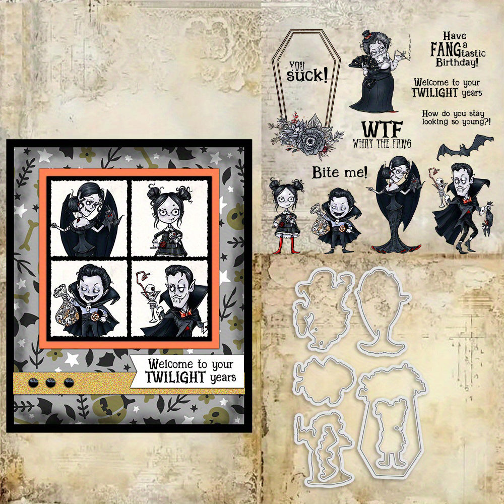 Vampire Family Dies & Stamps Set