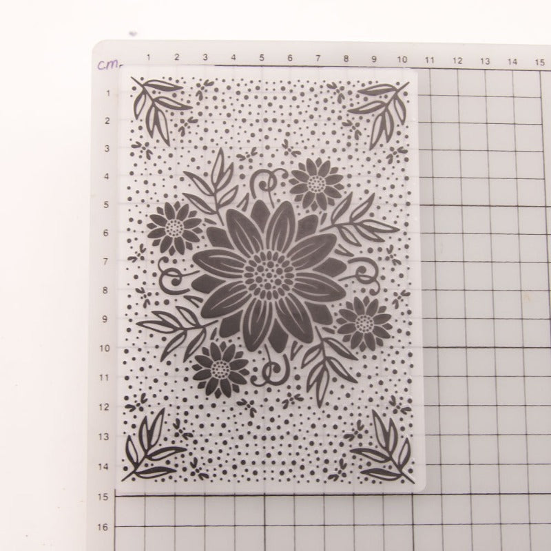 Sunflower Plastic Embossing Folder