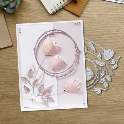 DIY Tulip Wreath Metal Cutting Dies