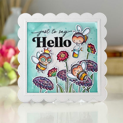 Bee Flower Dies & Stamps Set