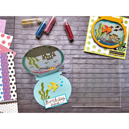 Cute Goldfish Fish Tank Metal Cutting Dies