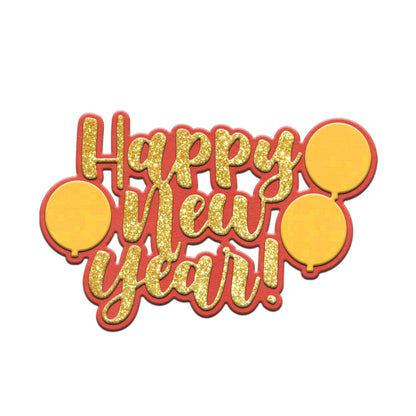"Happy New Year" Words Cutting Dies