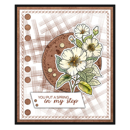 Flowers and Butterflies Dies & Stamps Set