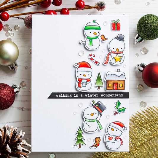 Winter Snowman Series Dies & Stamps Set