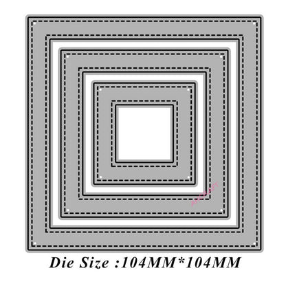 Square Stitched Frame Metal Cutting Dies