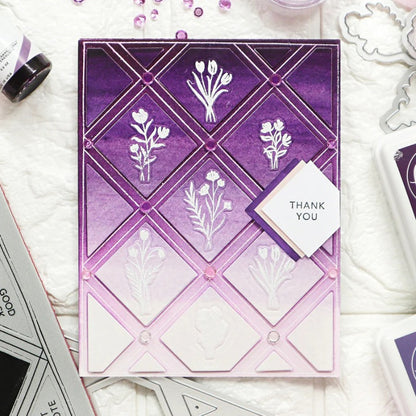 Rhombus Hollow Background Board Cutting Dies