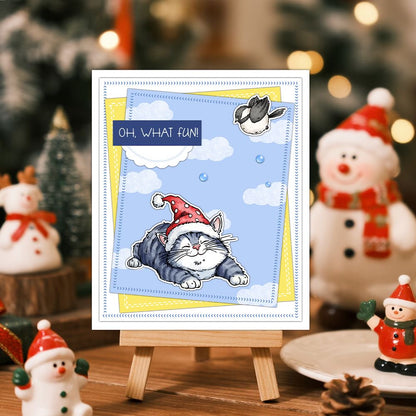 Festive Cats Dies & Stamps Set