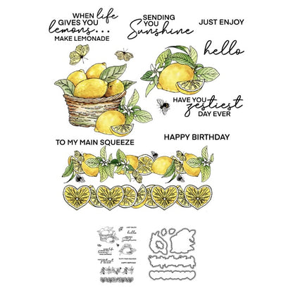 Lemon Butterfly Dies & Stamps Set