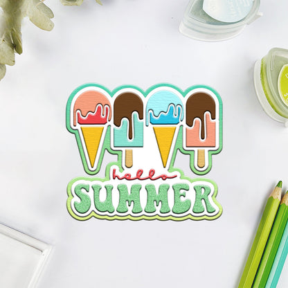 Summer Ice Cream Metal Cutting Dies