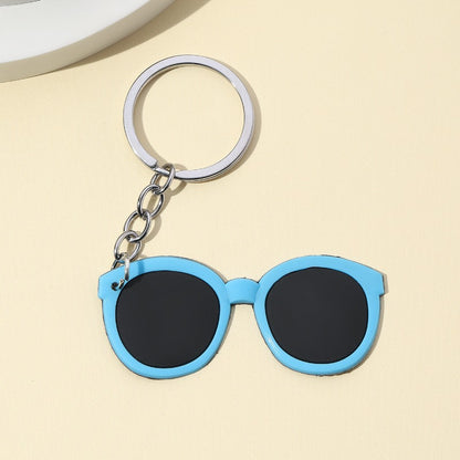 Cute Silicone Glasses Keychain