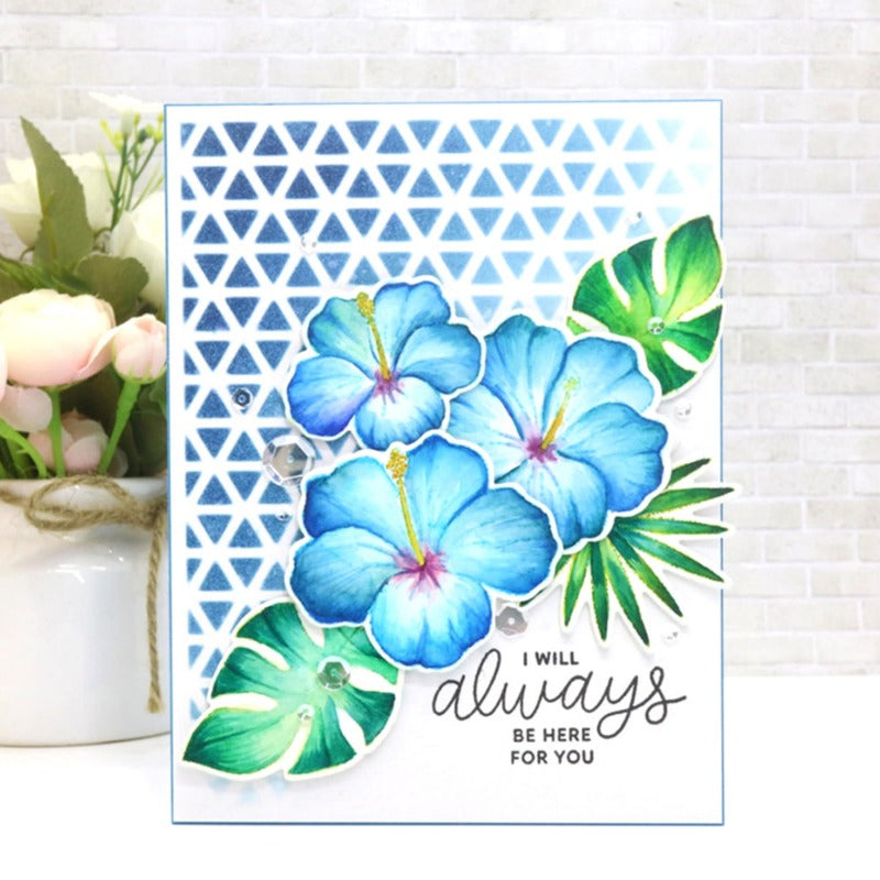 Flowers and Leaves Dies & Stamps Set